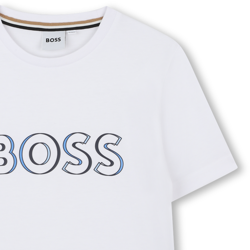 Short-sleeved cotton T-shirt BOSS 
                        BOY