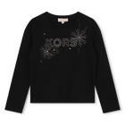 Long-sleeved cotton T-shirt, BLACK, hi-res