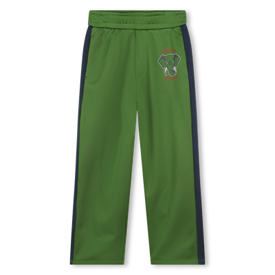 Piqu&eacute; knit jogging trousers KENZO KIDS UNISEX