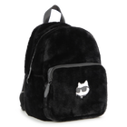 Small backpack made of fluffy fleece KARL LAGERFELD KIDS 
                    GIRL