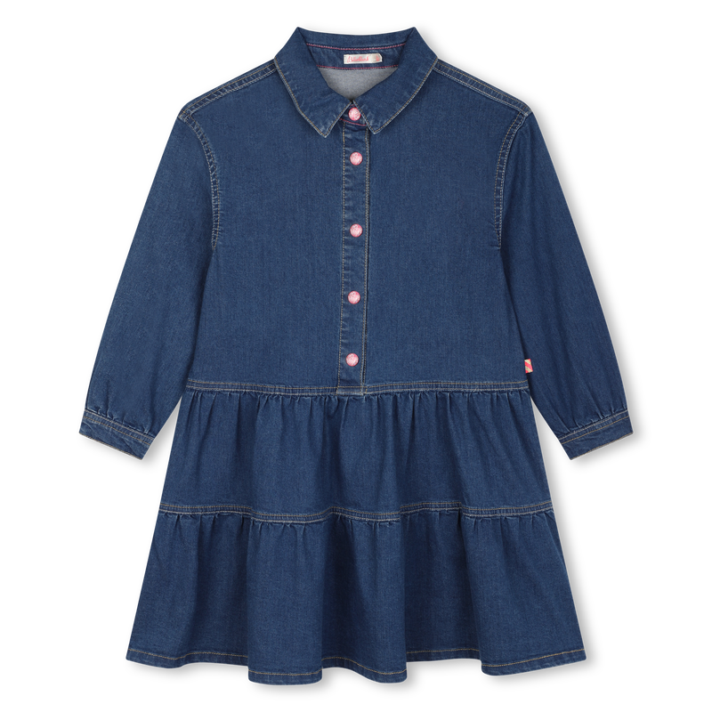 Denim shirt-collar dress BILLIEBLUSH 
                        GIRL