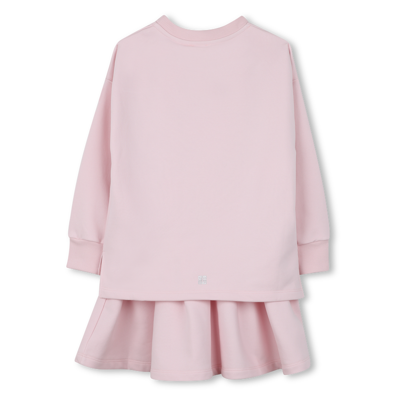 Dress with pleated bottoms and slits GIVENCHY 
                        GIRL