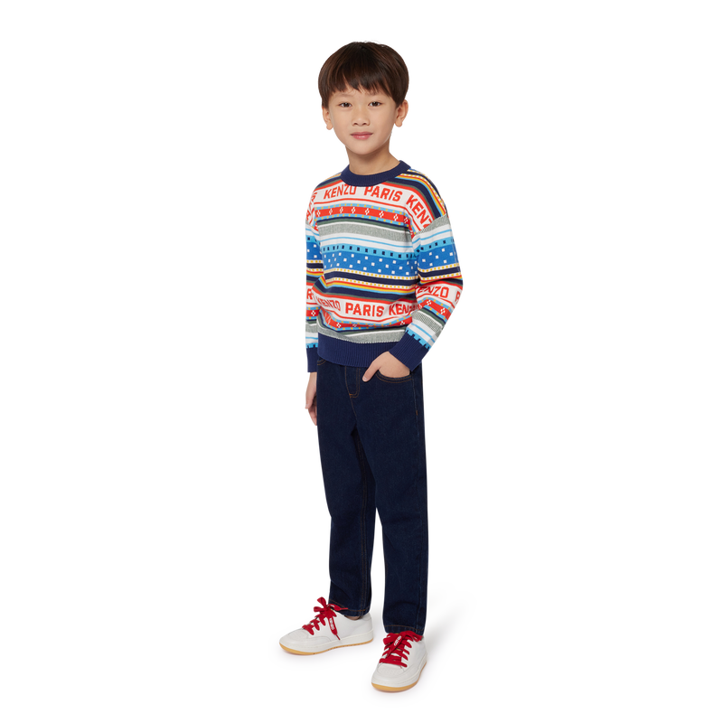 Jacquard Knitted Sweater KENZO KIDS 
                        BOY