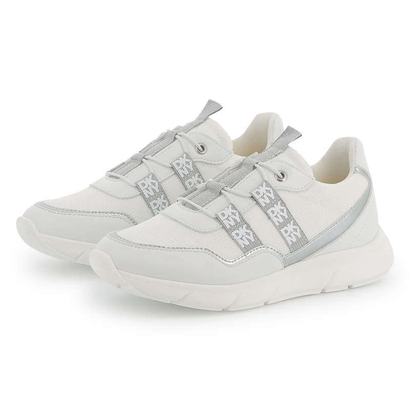 Two-material lace-up trainers DKNY 
                        GIRL