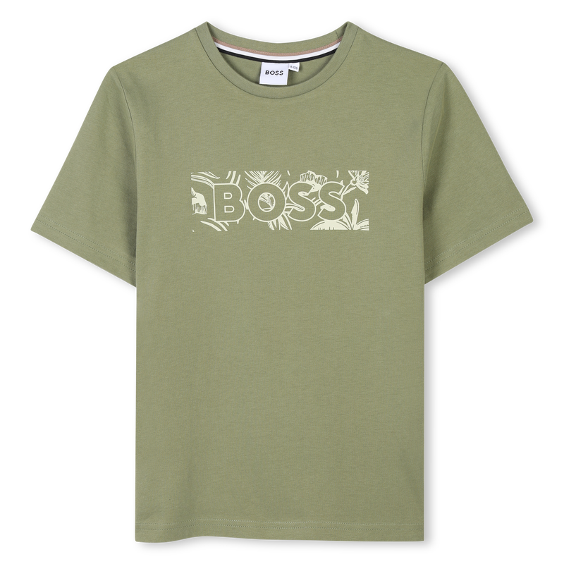 Short-sleeved cotton T-shirt BOSS 
                        BOY