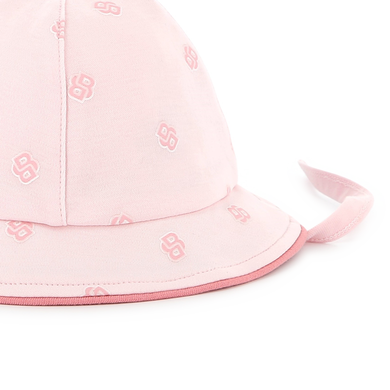 Cotton hat with chin ties BOSS 
                        GIRL