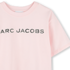 Cotton T-shirt with diamant&eacute;s MARC JACOBS 
                    GIRL