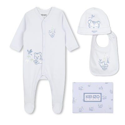 PAJAMA, HAT AND BIB SET KENZO KIDS BOY