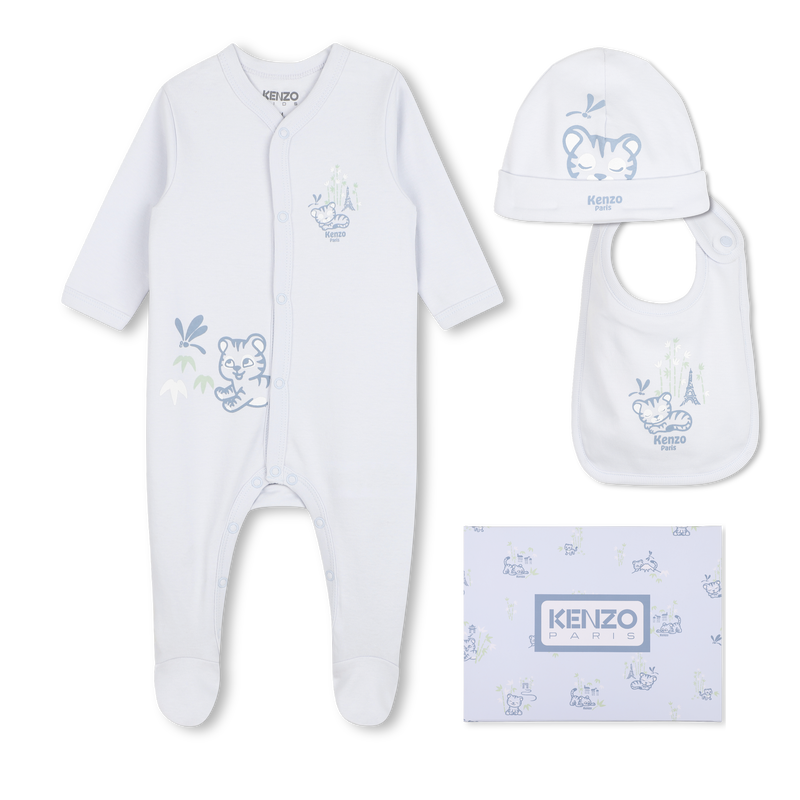 PAJAMA, HAT AND BIB SET KENZO KIDS 
                        BOY