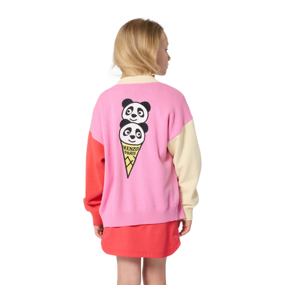 V-NECK KNITTED CARDIGAN KENZO KIDS GIRL