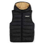Sleeveless down jacket, BLACK CHOCOLATE BROWN, hi-res