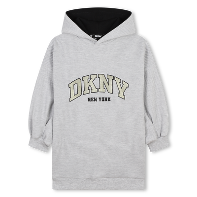 Logo dress with hood DKNY GIRL