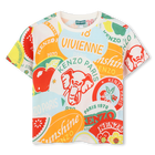 Short-sleeved cotton T-shirt KENZO KIDS 
                    BOY