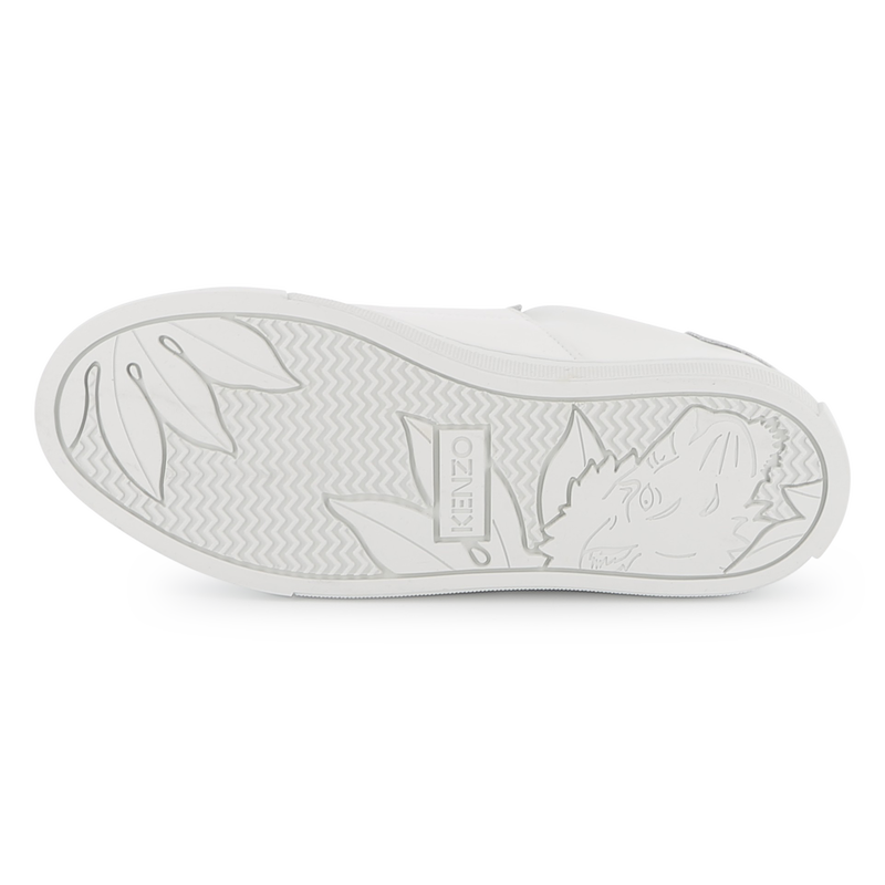 Leather hook-and-loop trainers KENZO KIDS 
                    UNISEX