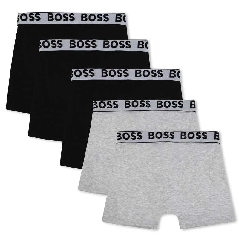Set of 5 cotton boxer shorts BOSS 
                        BOY