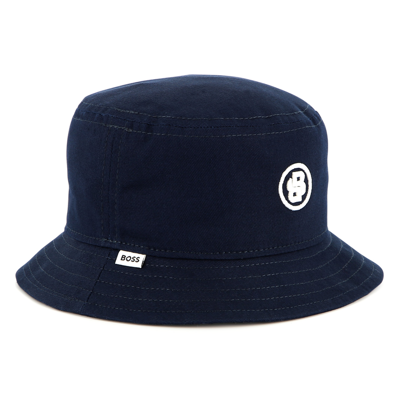 Embroidered cotton bucket hat BOSS 
                        BOY