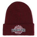 Embroidered knitted hat, CRIMSON, hi-res