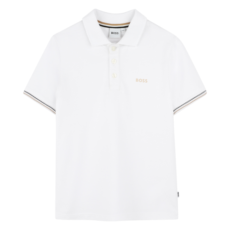 Tricolour-stripe polo shirt BOSS 
                        BOY