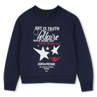 Sweatshirt, NAVY, hi-res