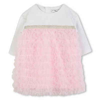 Cotton formal dress KARL LAGERFELD KIDS GIRL