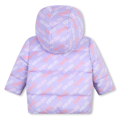 Water-repellent puffer jacket KENZO KIDS GIRL