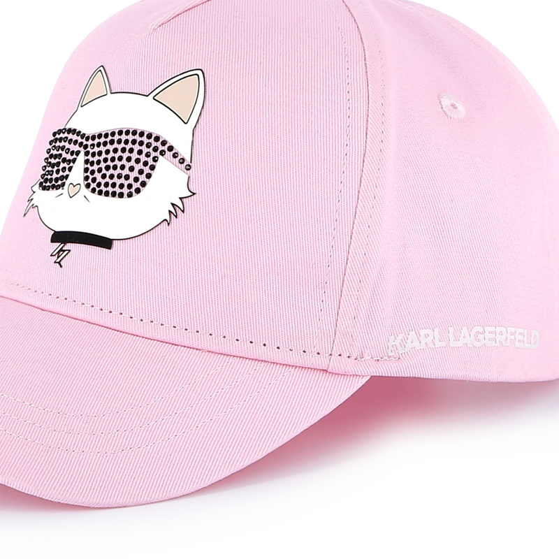 Adjustable cotton baseball cap KARL LAGERFELD KIDS 
                        GIRL