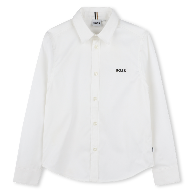 Long-sleeved cotton shirt BOSS 
                        BOY