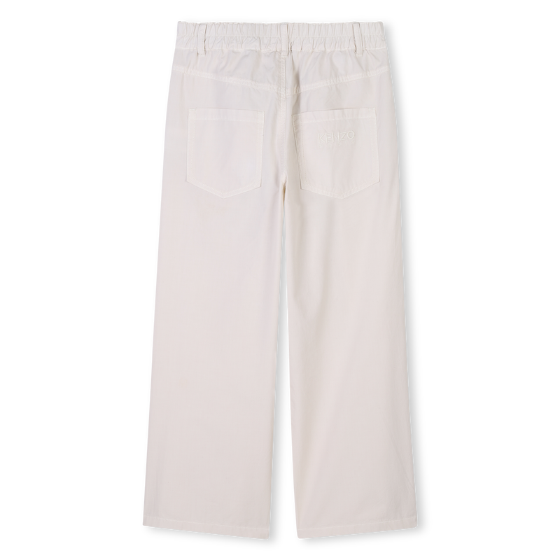 Flared poplin trousers KENZO KIDS 
                        GIRL
