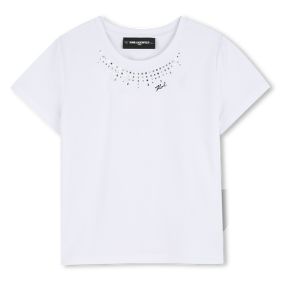 SHORT SLEEVE T-SHIRT KARL LAGERFELD KIDS GIRL