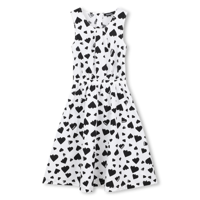 Printed cotton dress DKNY GIRL