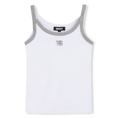 VEST TOP WITH ILLUSTRATION DKNY GIRL