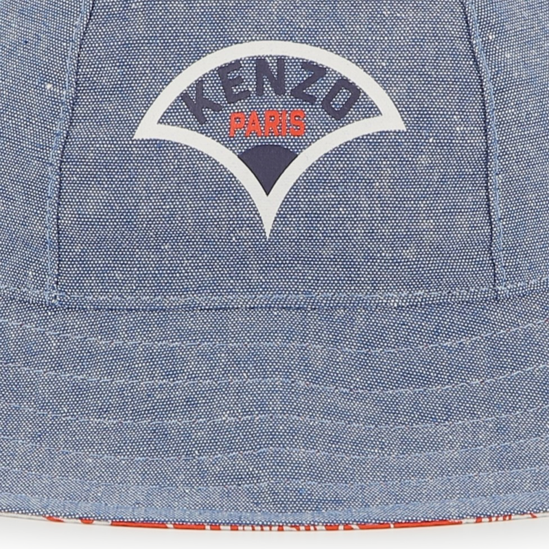 Reversible cotton bucket hat KENZO KIDS 
                        UNISEX