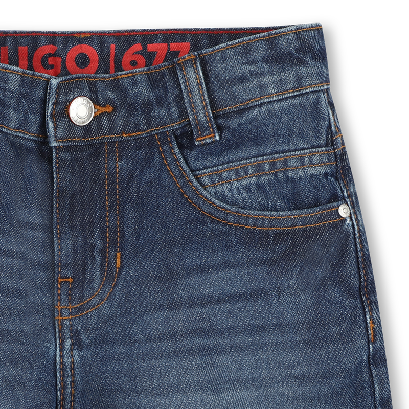 5-pocket denim Bermuda shorts HUGO 
                        BOY