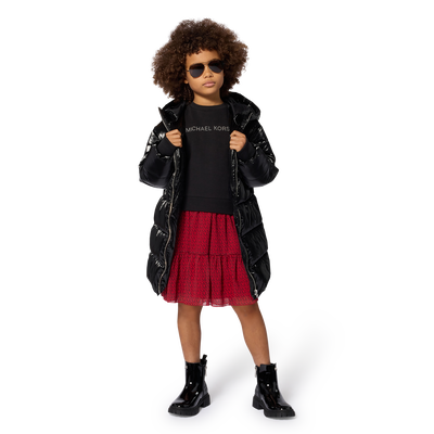 Hooded down jacket MICHAEL KORS GIRL