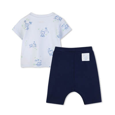 T-SHIRT AND TROUSERS SET KENZO KIDS BOY