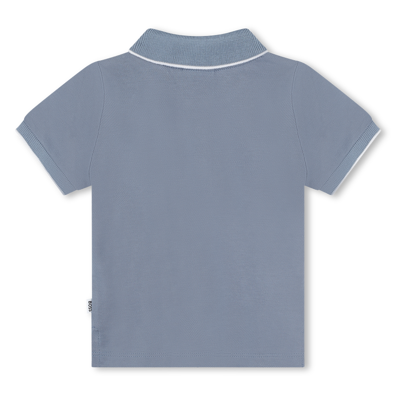 Plain Cotton Piqué Polo BOSS 
                        BOY