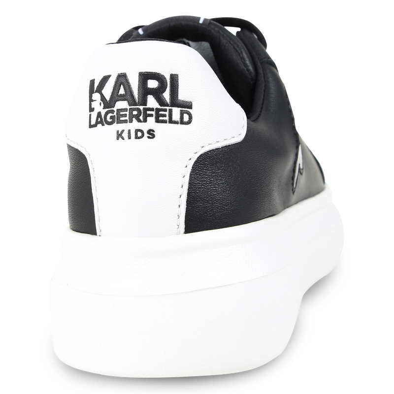 Low-Top Leather Sneakers KARL LAGERFELD KIDS 
                        BOY