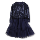 Bi-material dress BILLIEBLUSH 
                    GIRL