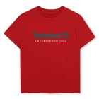 Short-sleeved t-shirt, RED, hi-res