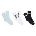 Pack of 3 pairs of socks, WHITE, hi-res