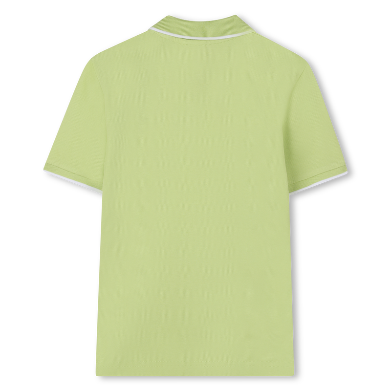 Plain cotton piqu&eacute; polo shirt BOSS 
                        BOY