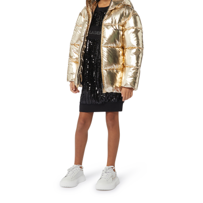 Beaded and sequinned dress KARL LAGERFELD KIDS GIRL