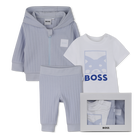 Cardigan + trousers + t-shirt set BOSS 
                    BOY