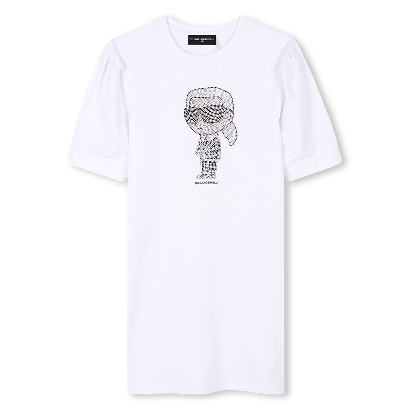 Short-sleeved dress KARL LAGERFELD KIDS 
                        GIRL