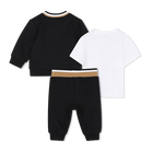 T-shirt + trousers + cardigan set BOSS 
                    BOY