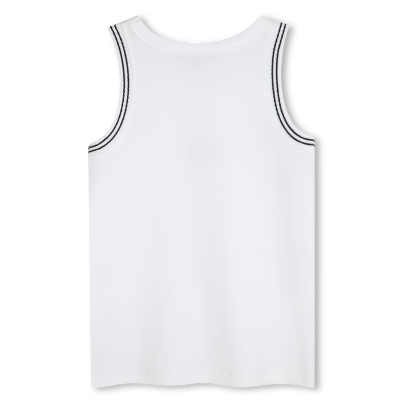 Ribbed embroidered vest top DKNY 
                        GIRL