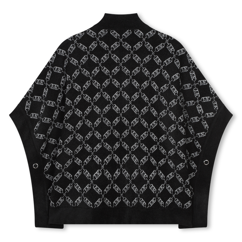 Zip-up knitted cape MICHAEL KORS 
                        GIRL