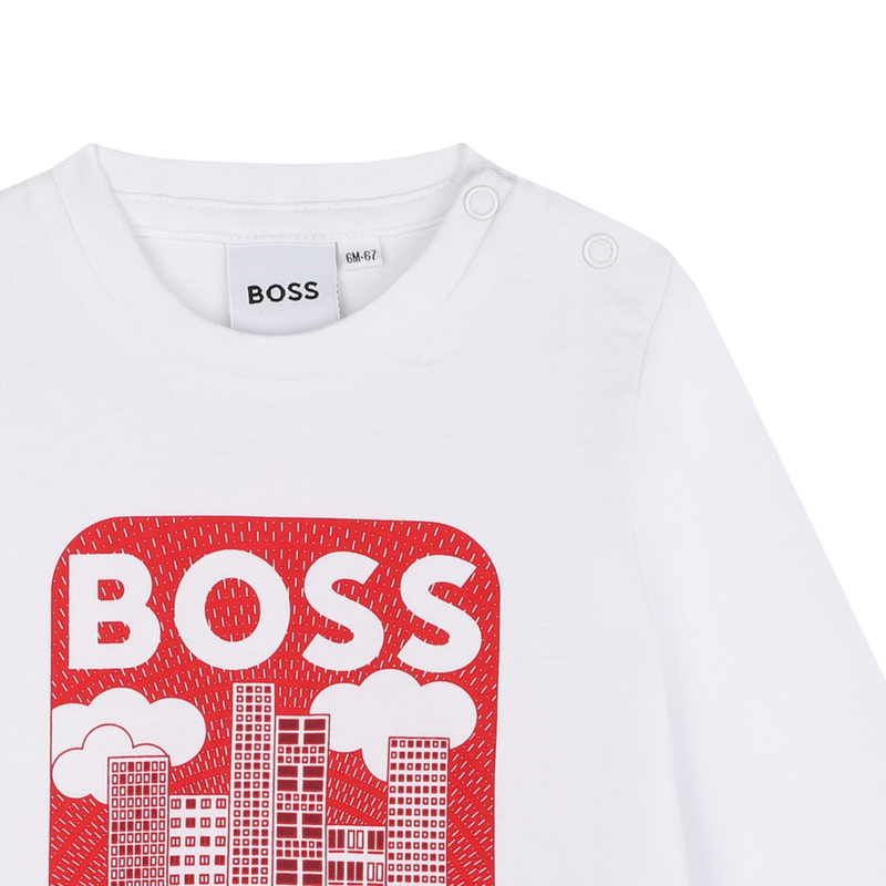 Cotton T-shirt with print BOSS 
                        BOY