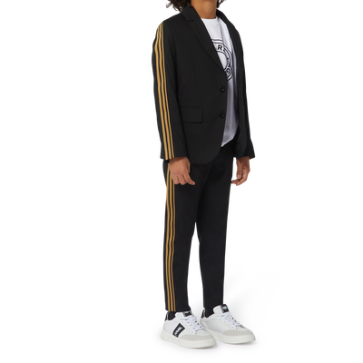 Formal jacket with stripes KARL LAGERFELD KIDS BOY