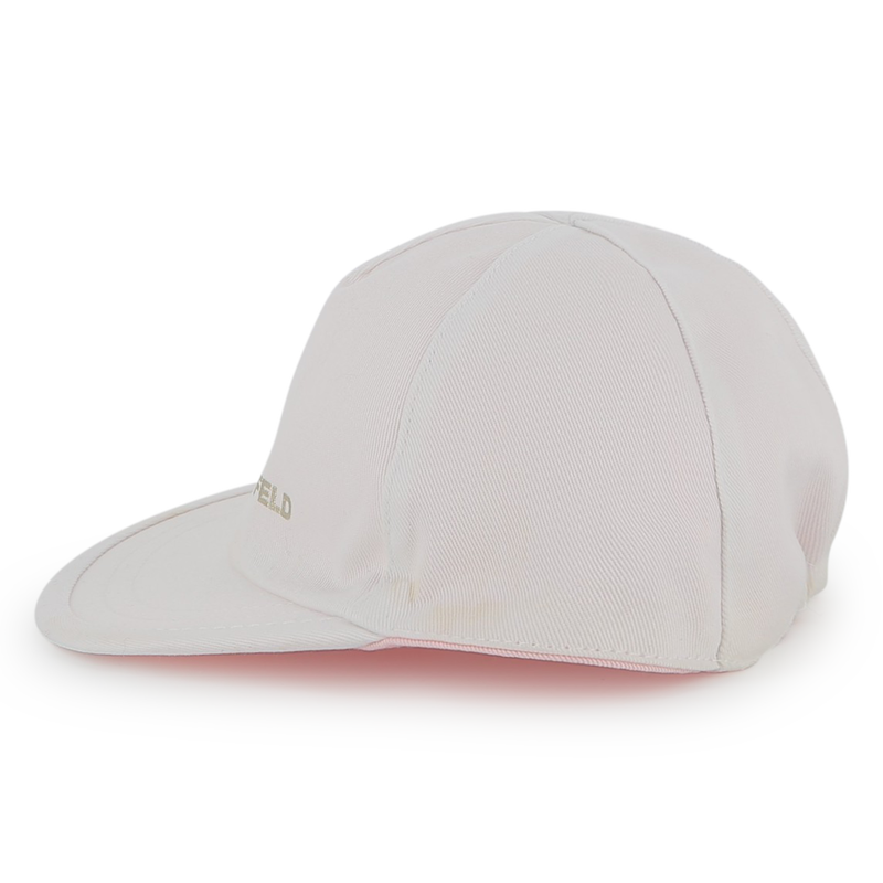 Reversible cotton cap KARL LAGERFELD KIDS 
                        GIRL